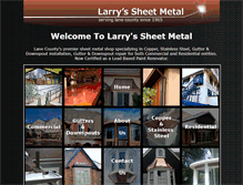 Tablet Screenshot of larryssheetmetal.com